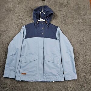 Columbia Women's Small Omni Tech Waterproof‎ Breathable Jacket Blue Hooded